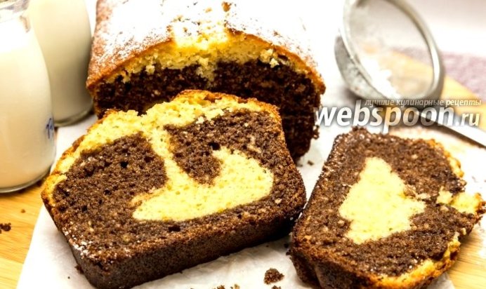 Кекс с шоколадно-ореховой пастой