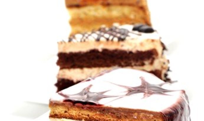 Двухцветный торт из сметаны