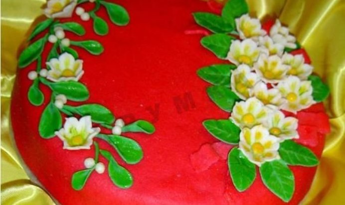 Торт Зимний цветок