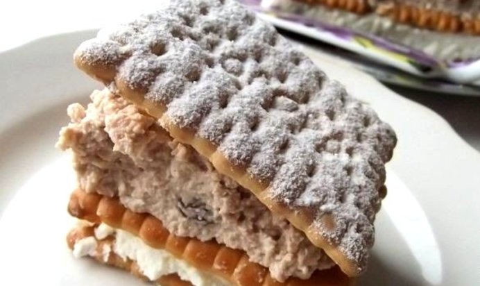 Торт Минутка из печенья