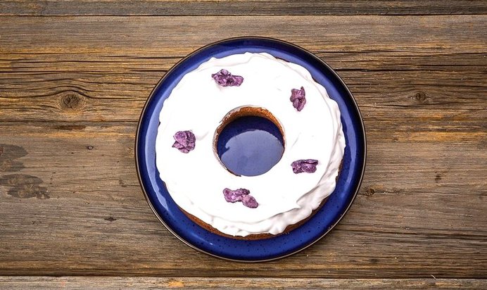 Фиалковый кекс