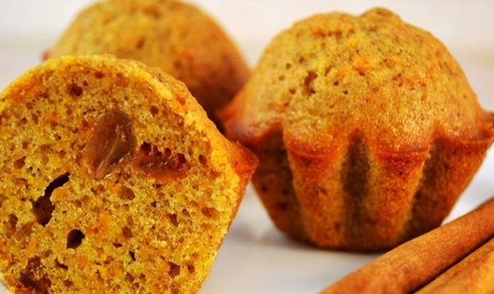 Кексы из моркови