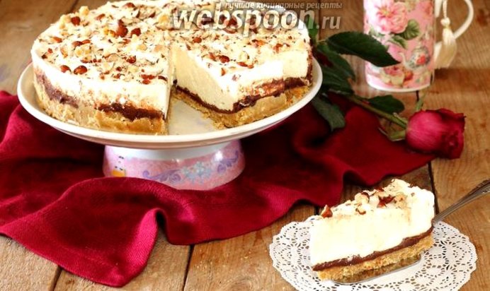 Шоколадно-творожный торт