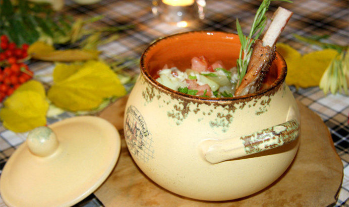 Овощное рагу с бараниной по-шотландски