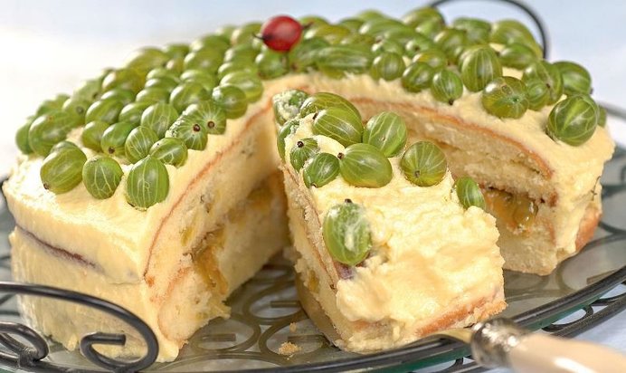 Торт с крыжовником