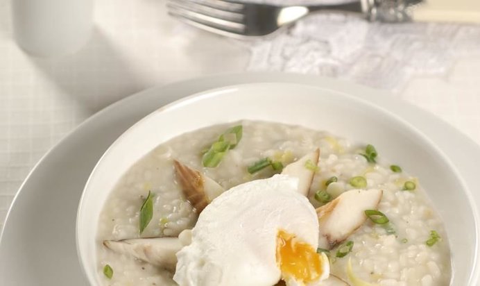 Ризотто с копченой рыбой