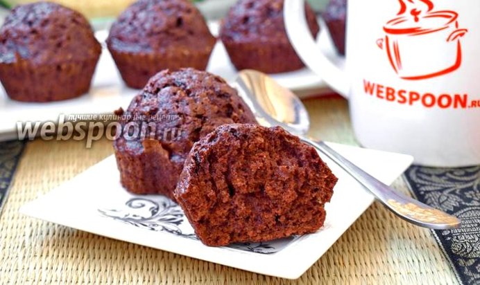 Шоколадно-банановые маффины