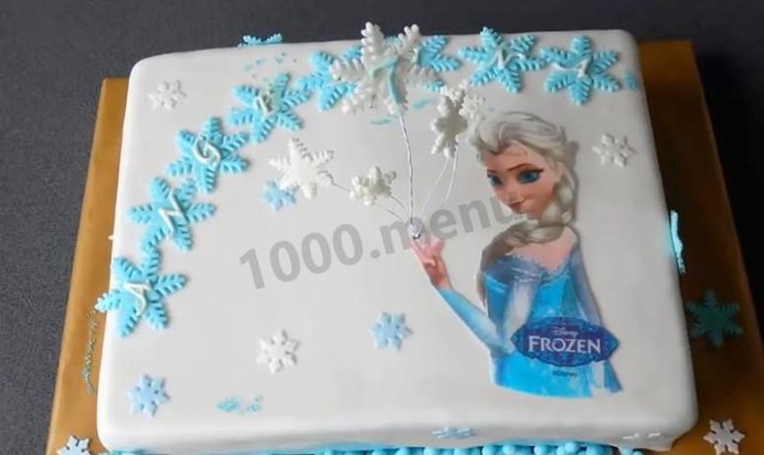 Торт Холодное сердце