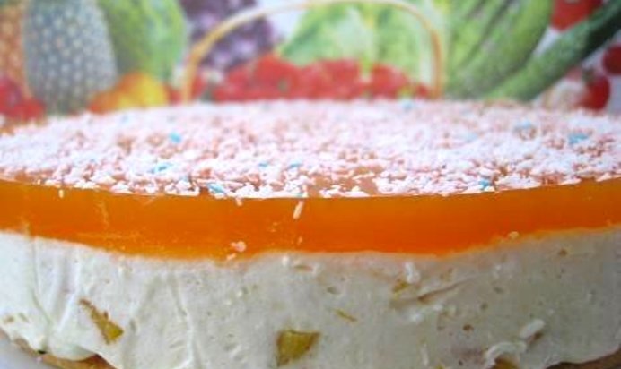 Персиковый торт