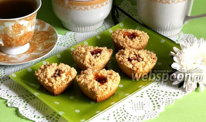 Песочные кексы с мармеладом