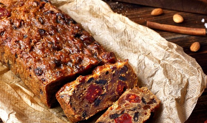 Рождественский фруктовый кекс