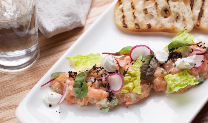 Тартар из лосося