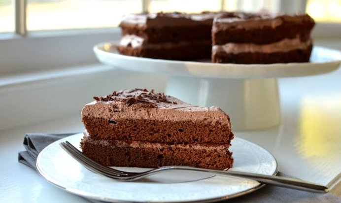 Шоколадный воздушный торт