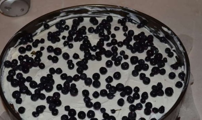 Торт черничный с йогуртом