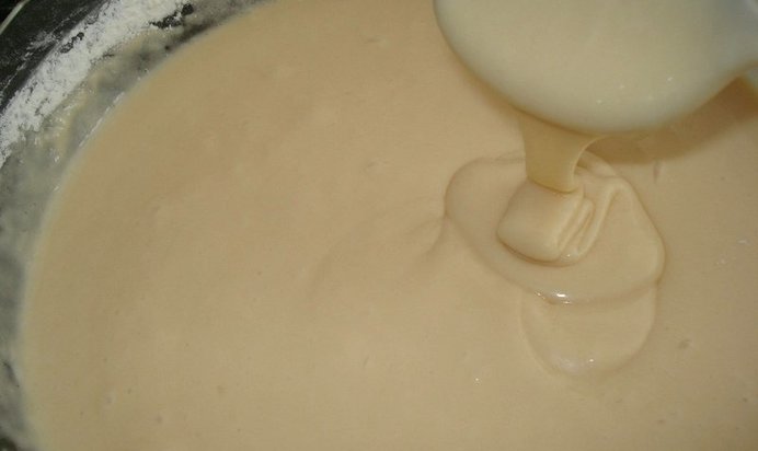 Бисквитное тесто на кефире