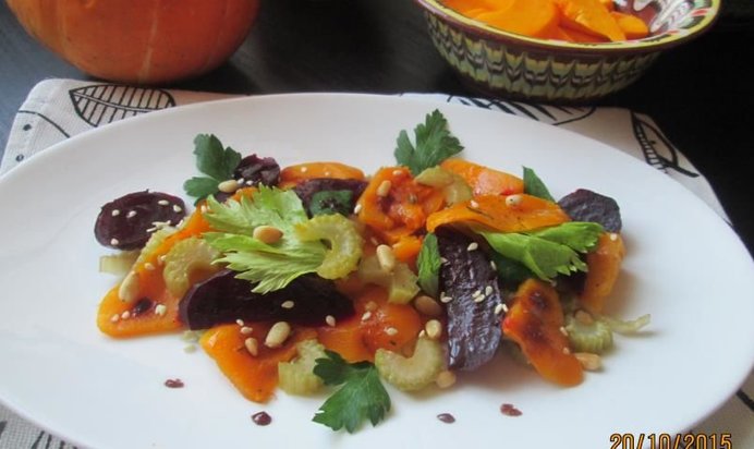 Салат из запеченных овощей