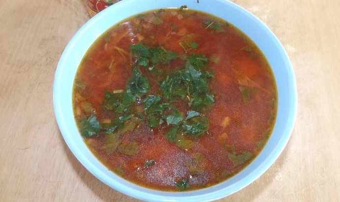 Постный борщ