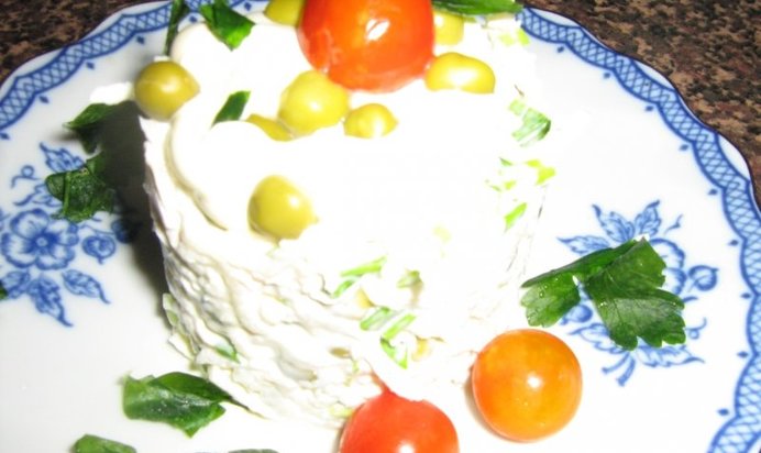 Салат Дайкон с птицей