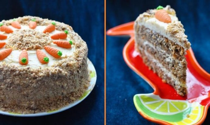 Английский морковный торт