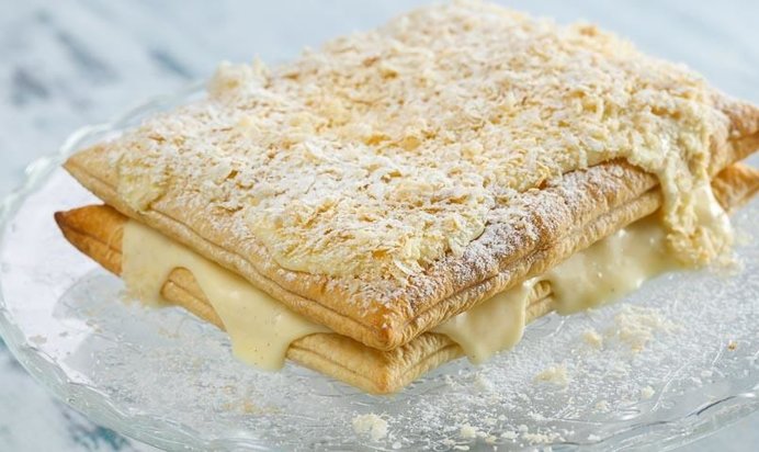 Торт Наполеон из готового слоеного теста