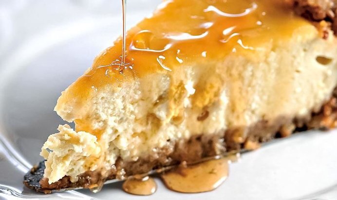 Карамельный торт с творогом из топленого молока