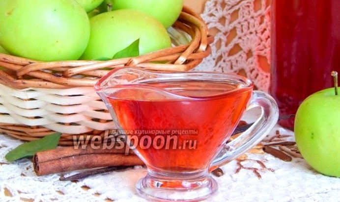 Яблочный сироп с корицей и ванилью