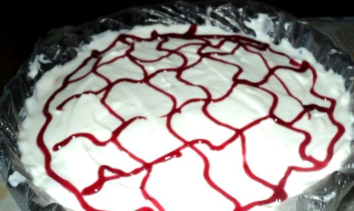 Торт из фруктов без выпечки