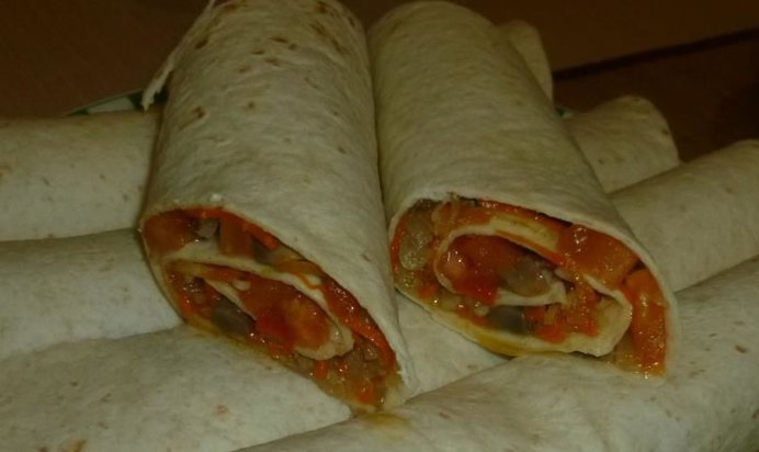 Тортильяс с овощами