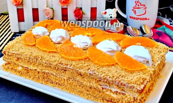 Торт из зефира и печенья