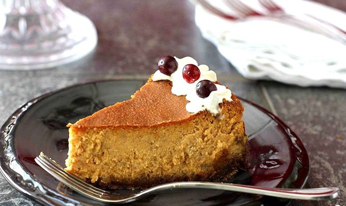 Тыквенный чизкейк с корицей