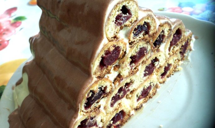 Вишневый торт монастырская изба