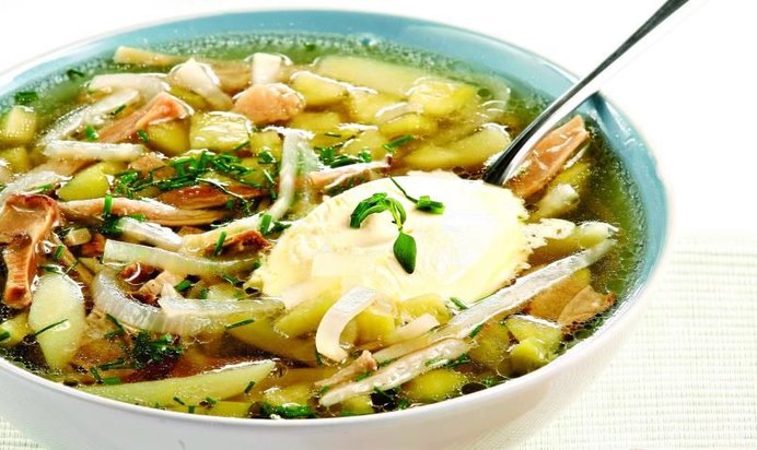 Рассольник с грибами