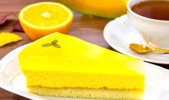 Тыквенный чизкейк с апельсиновым желе