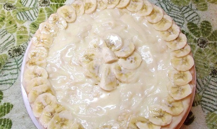 Торт с киви и бананами