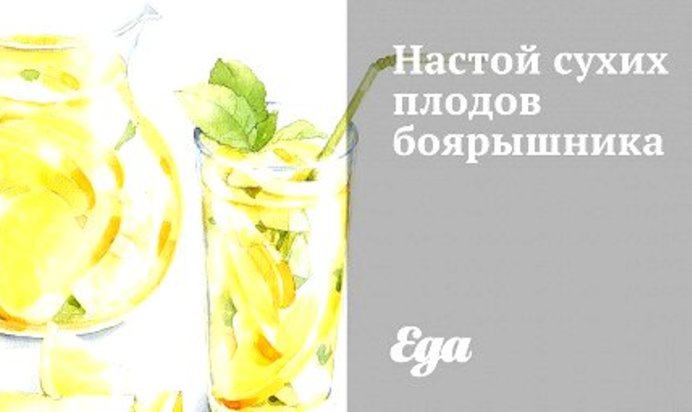 Настой сухих плодов боярышника