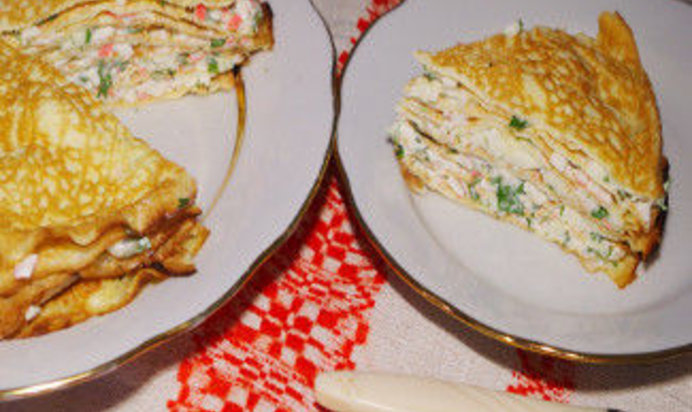 Блинный торт Нежность