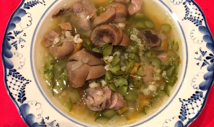 Диетический рассольник (диета № 9)