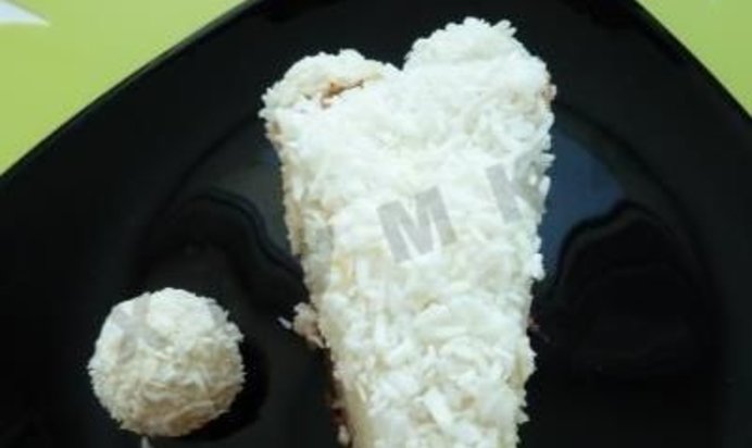 Торт бисквитный сметана Рафаелло