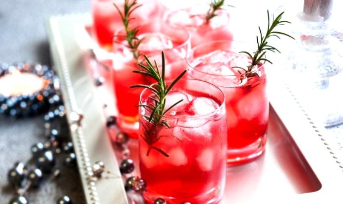 Клюквенный коктейль с апельсином