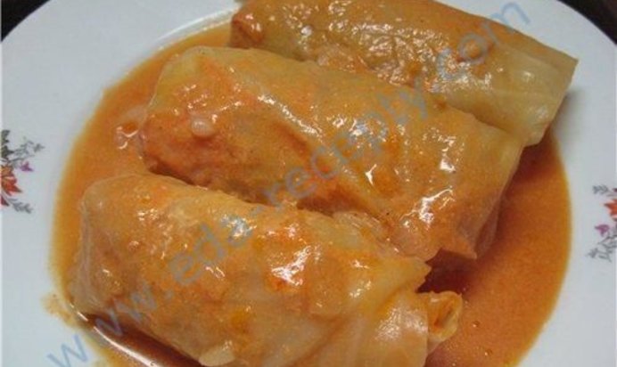 Вегетарианские голубцы с фасолью