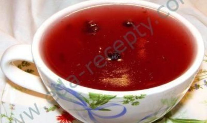 Кисель из варенья и крахмала