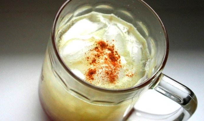 Яблочный кисель с лимоном