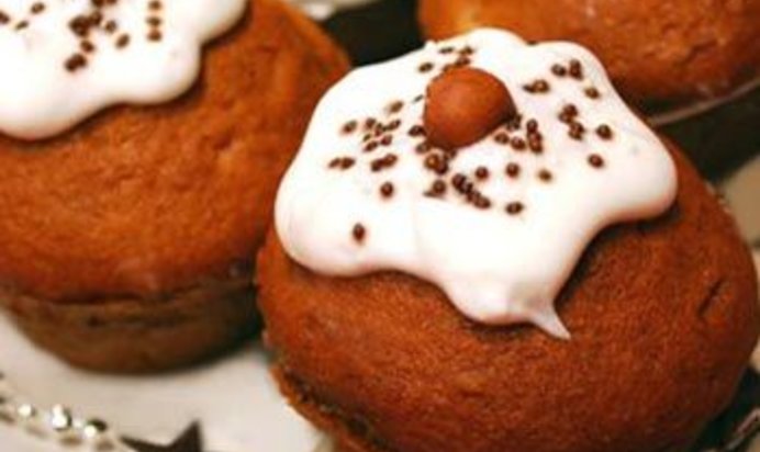 Медовые кексы с клюквой