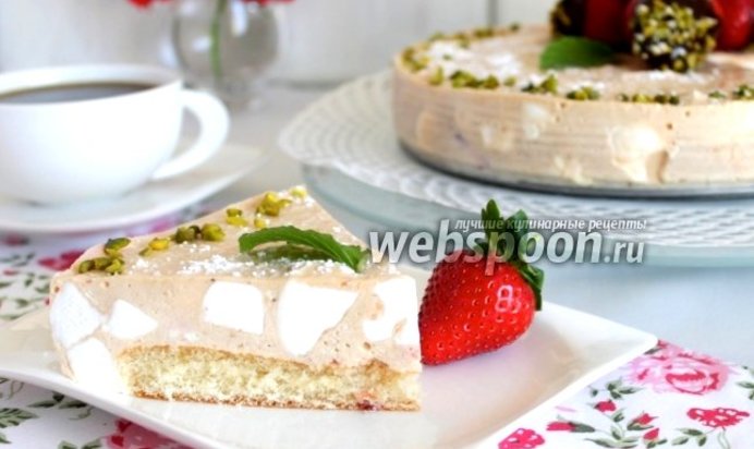 Клубнично-шифоновый торт