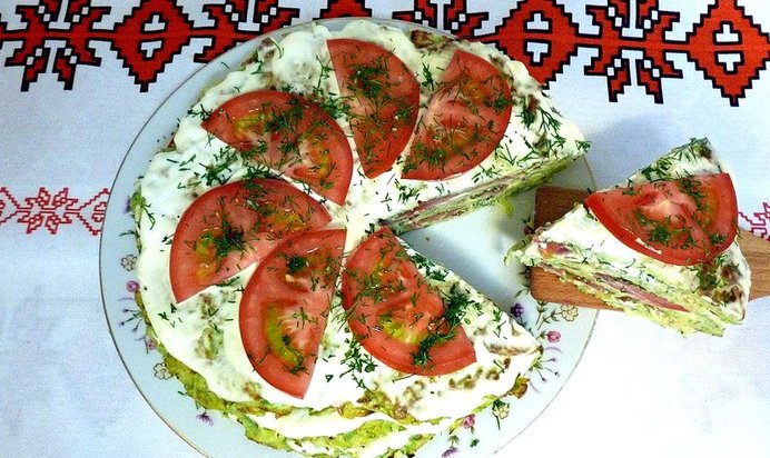 Торт из кабачков