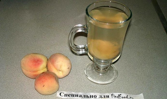 Компот с персиком и грушей
