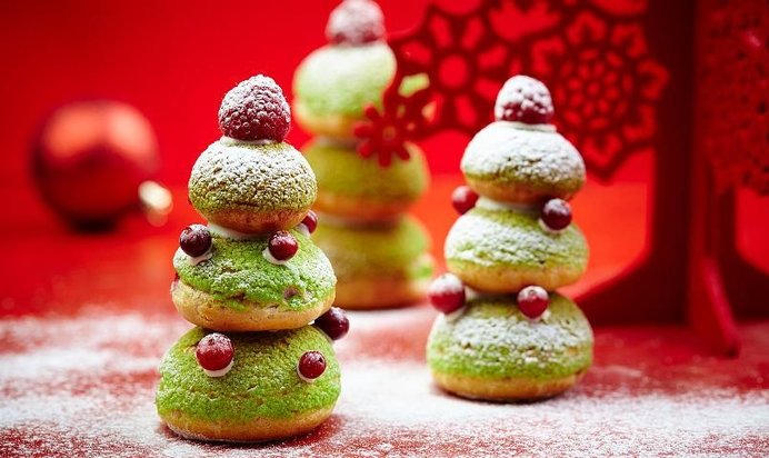 Новогодние профитроли