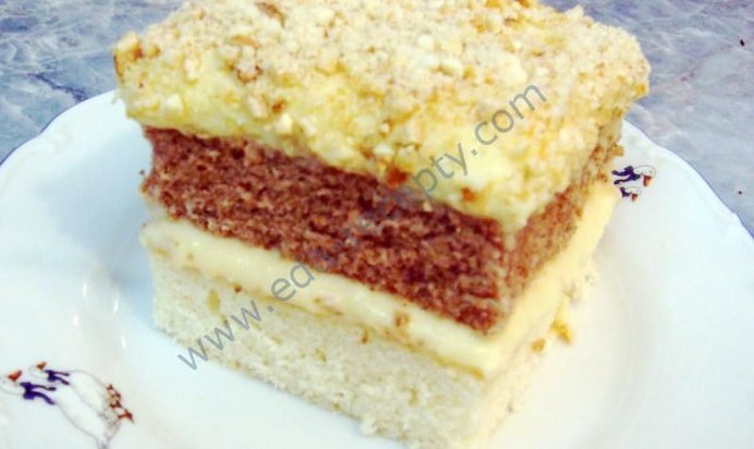 Пышный торт к чаю