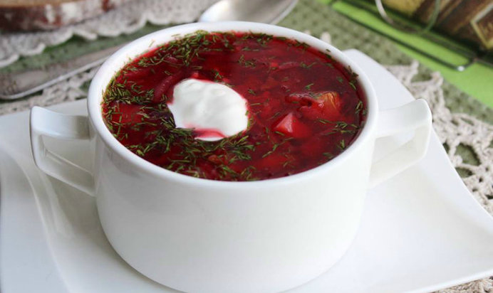 Как приготовить борщ из молодой свеклы на говяжьем бульоне