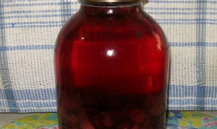 Компот из вишни на зиму без стерилизации